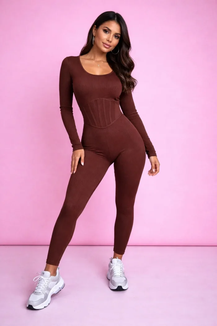 ShapeLuxe Ribbed Jumpsuit - Image 2
