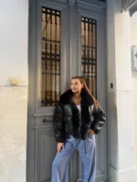 Luna Fur Jacket – Black