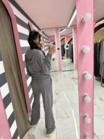 Πετροπλυμένη Φόρμα με Strass Λεπτομέρειες - Image 2