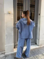 Spark Hoodie Set – Ice Grey - Image 2