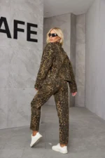 Wild Leopard Denim Pants - Image 2