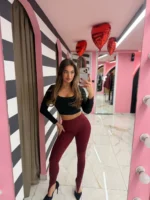 Burgundy Sculpt Leggings