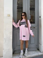 Baseball Stripes Mini Dress - Image 3