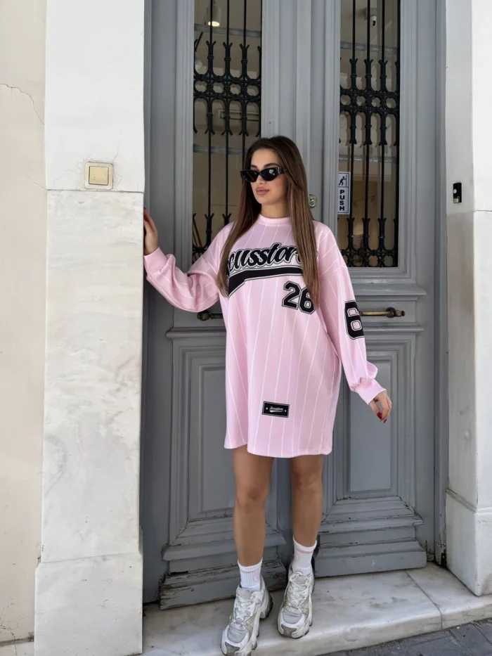 Baseball Stripes Mini Dress - Image 3