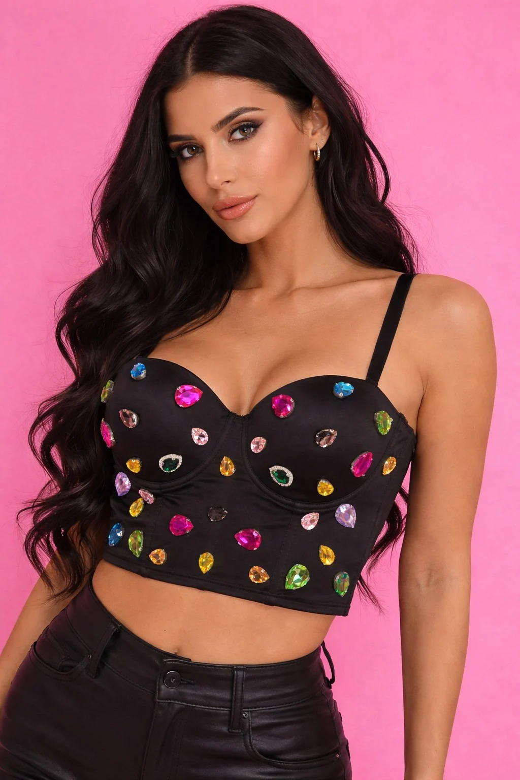 0-02-05-52a6a7b42c02684f02253bc7ed1ad9236bb645c6566e40f084b9aee776d5a2b0_220ea49841e Midnight Jewel Bustier Top - Image 1