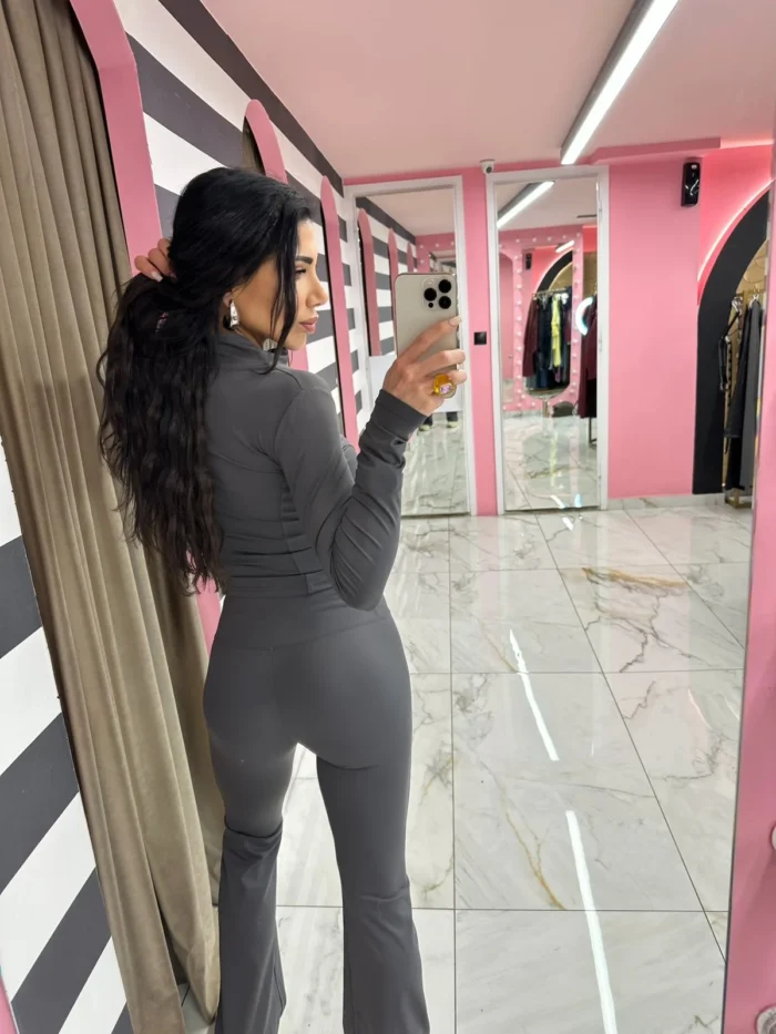 Sculpt Fit Zip Set – Grey - Image 2