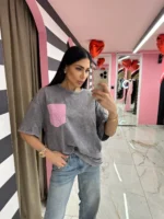 Pink Pocket Tee - Image 2