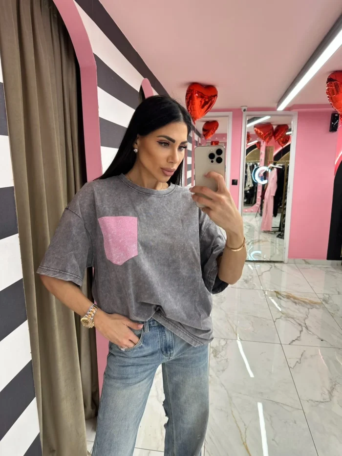 Pink Pocket Tee - Image 2