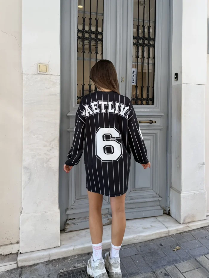 Baseball Stripes Mini Dress - Image 2