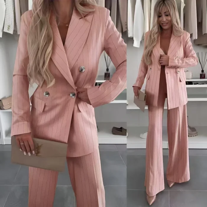 Power Pinstripe Suit Set - Image 3