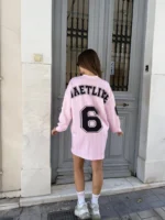 Baseball Stripes Mini Dress - Image 4