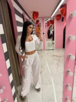 White Stardust Pants