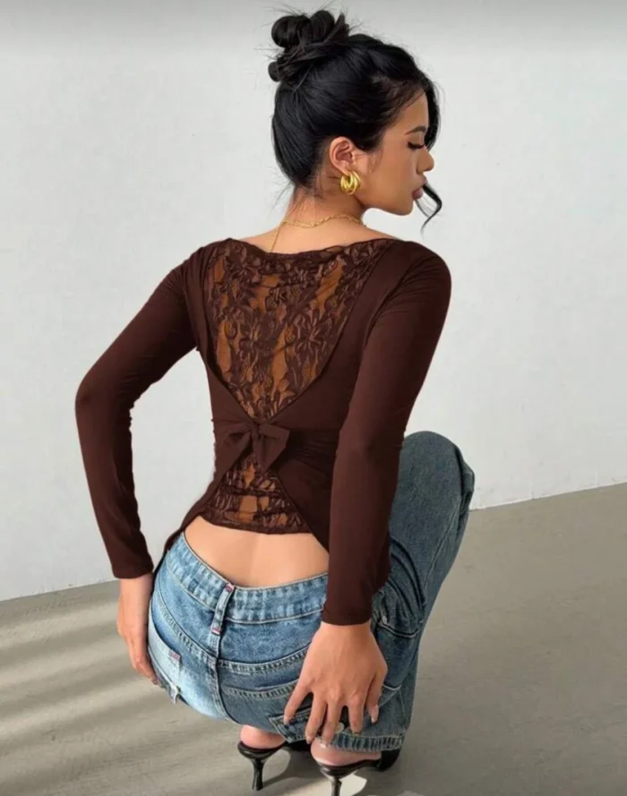 Lace Back Seduction Top - Image 3
