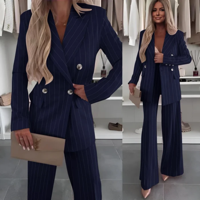 Power Pinstripe Suit Set - Image 5
