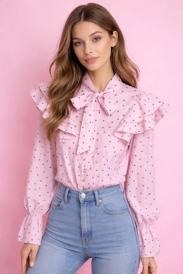 Polka Romance Blouse - Image 2