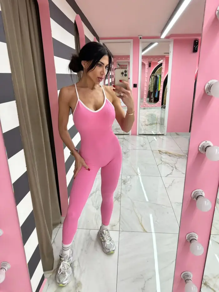 Open Back Fit Ολόσωμη Φόρμα - Image 2