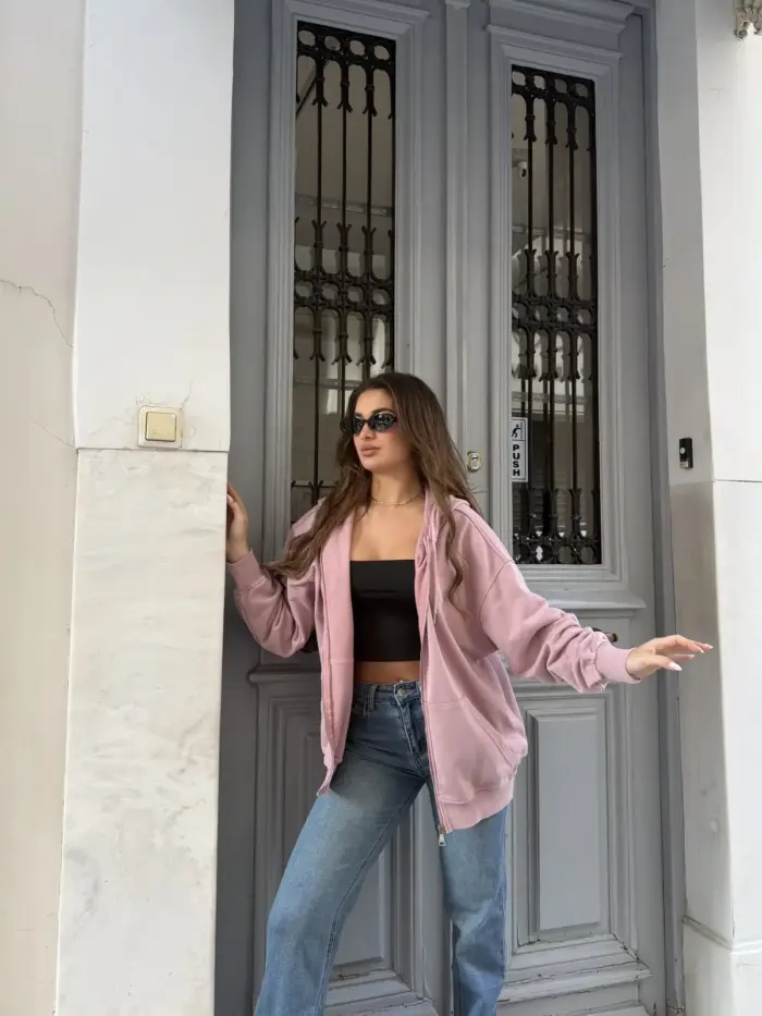 Pink Street Oversized Jacket - Image 2