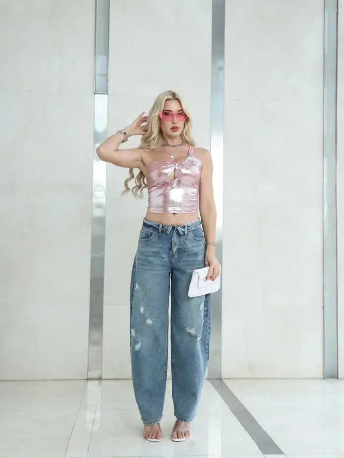 Urban Loose Denim Pants - Image 2