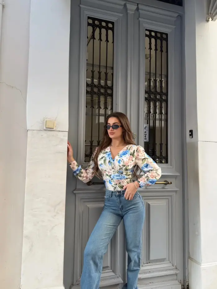 Floral Shape Bodysuit - Image 4