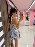 Floral Dream Mini Dress - Image 7