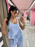 Lumina Striped Chic Top