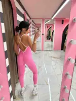 Open Back Fit Ολόσωμη Φόρμα