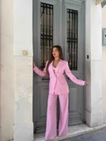 Elegant Pinstripe Suit Set