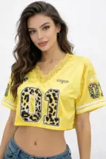 Leopard 01 Crop Top - Image 3