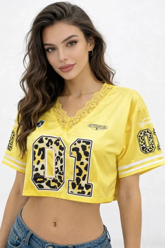 Leopard 01 Crop Top - Image 3