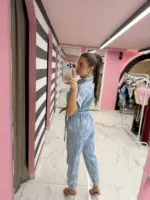 Denim Breeze Jumpsuit - Image 2