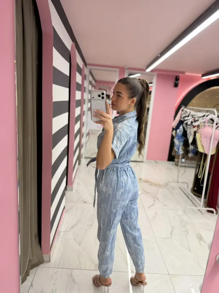 Denim Breeze Jumpsuit - Image 2