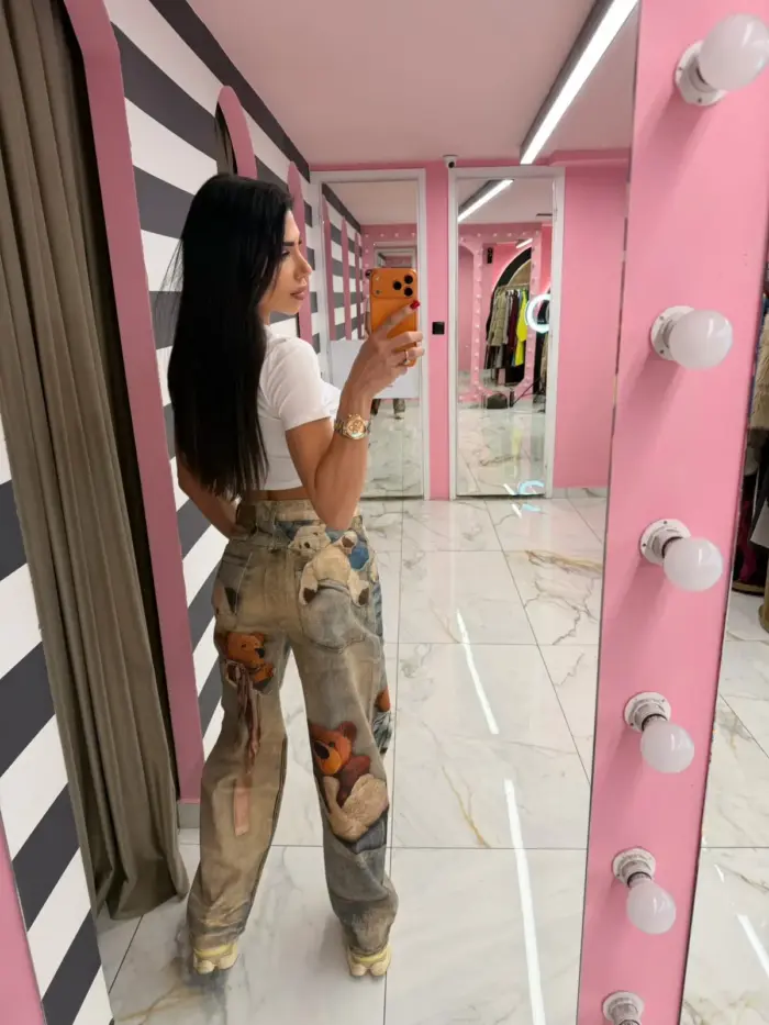 Best Seller Teddy Denim Jeans - Image 2