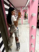 Teddy Vintage Denim Jeans - Image 2