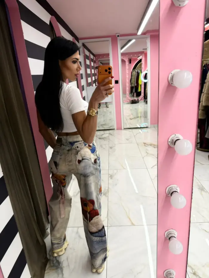 Teddy Vintage Denim Jeans - Image 2