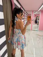 Floral Dream Mini Dress - Image 5