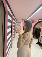 Cut-Out Sleeve Crop Top - Image 2