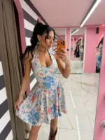 Floral Dream Mini Dress - Image 4