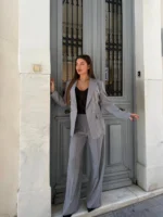 Elegant Pinstripe Suit Set - Image 5