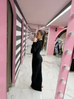 Elegant Noir Dress - Image 2