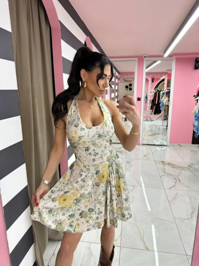 Floral Dream Mini Dress - Image 2