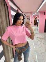 Basic Crop Top Tee - Image 3