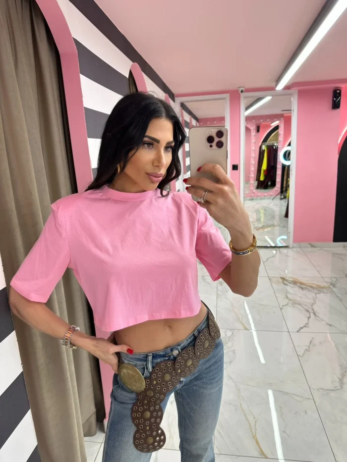 Basic Crop Top Tee - Image 3