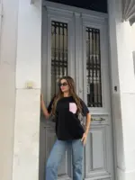 T-Shirt Glitter Pocket - Image 4