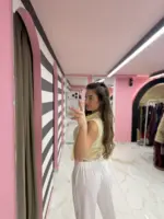 Chic Tie-Up Striped Top - Image 6