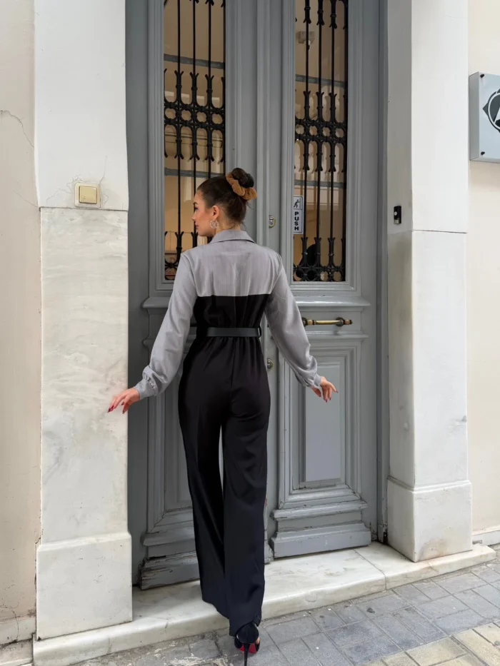 Elegant Contrast Jumpsuit - Image 3