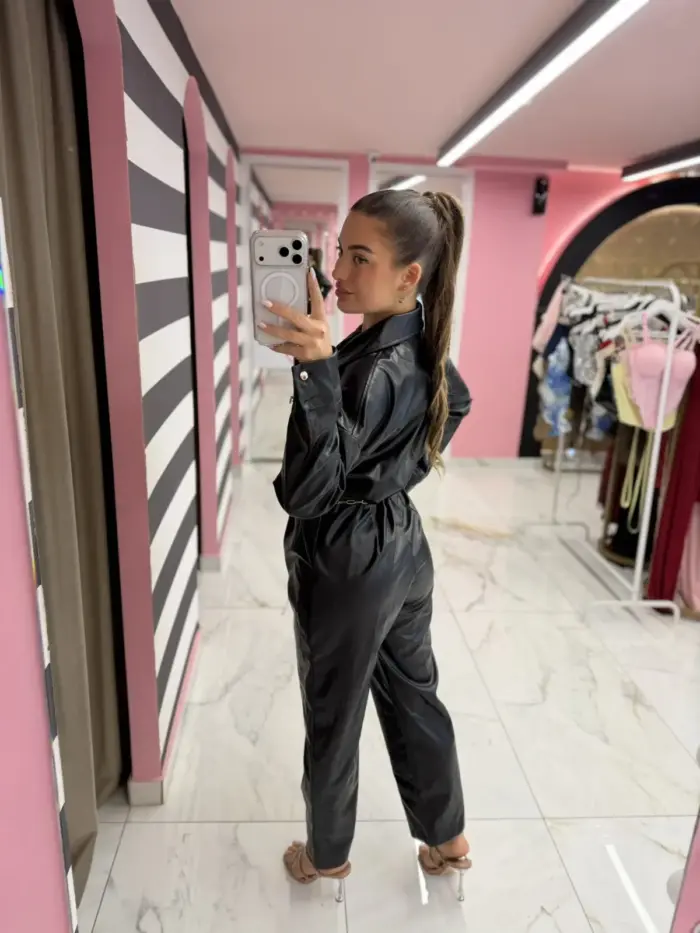 Noir Chic Jumpsuit - Image 2