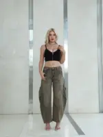 Denim Balloon Fit Jeans - Image 5