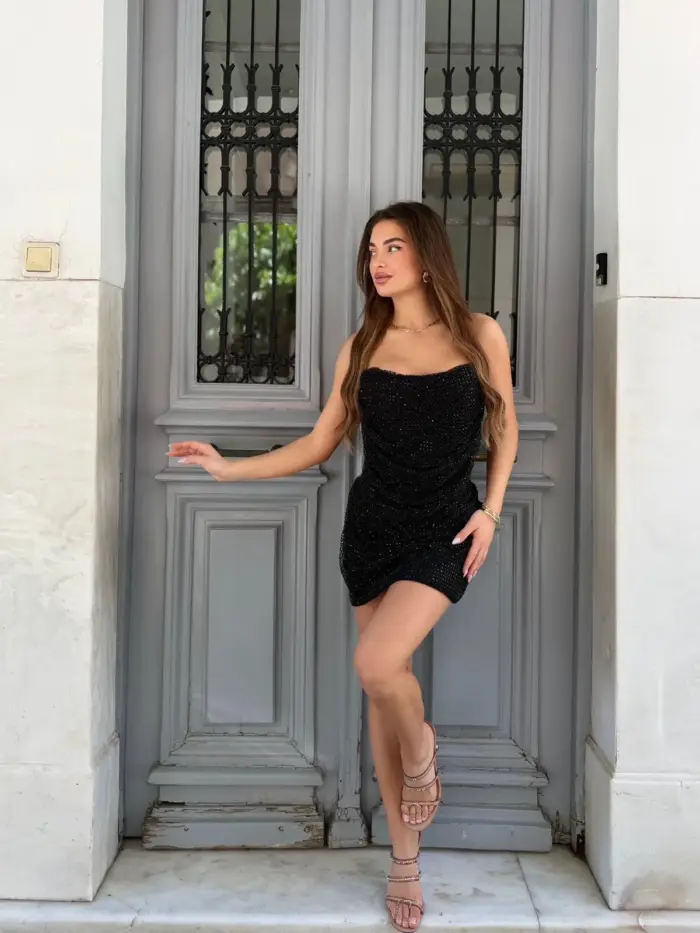 Midnight Glow Mini Dress - Image 3